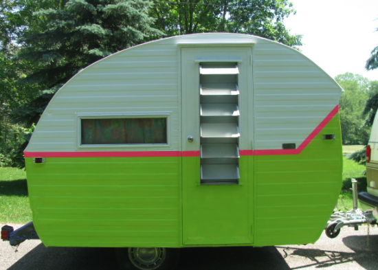 Neon Green Camper